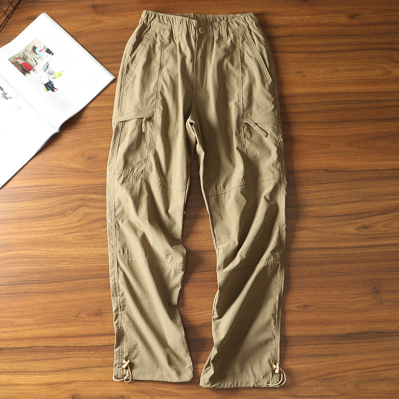 Men's Lightweight Loose Fit Cargo Pants– Straight Leg Outdoor Hiking Trousers
