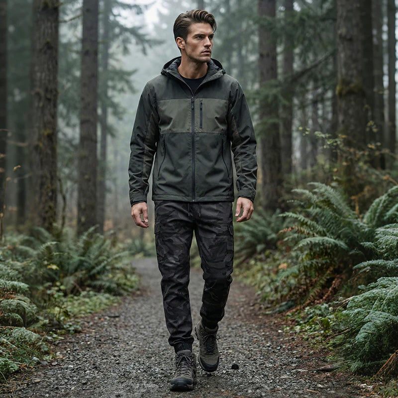 Men's Camo Cargo Joggers, Loose Fit Multi-Pocket Casual Street Pants
