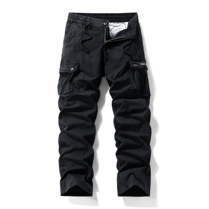 Men's American Vintage Work Pants | Straight Leg, Mid-Rise, Multi-Pocket Cotton Blend