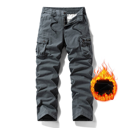 Men's American Vintage Work Pants | Straight Leg, Mid-Rise, Multi-Pocket Cotton Blend