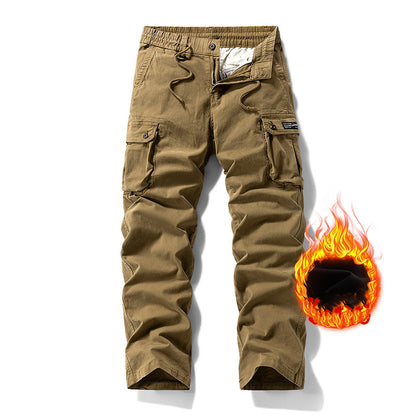 Men's American Vintage Work Pants | Straight Leg, Mid-Rise, Multi-Pocket Cotton Blend