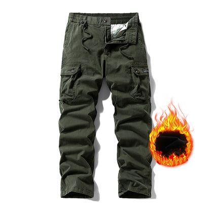 Men's American Vintage Work Pants | Straight Leg, Mid-Rise, Multi-Pocket Cotton Blend