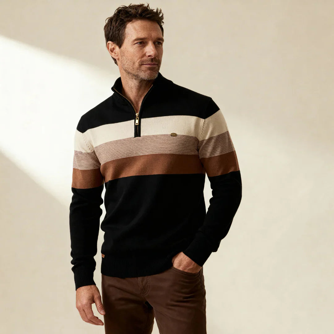 Quarter Zip Stand Collar Men’s Pullover