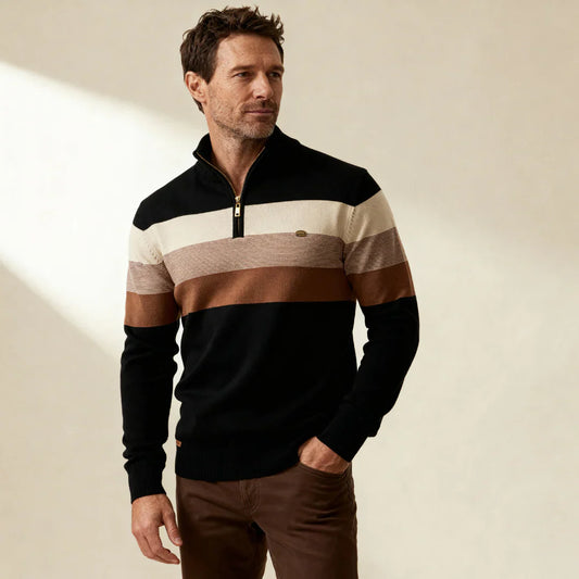 Quarter Zip Stand Collar Men’s Pullover