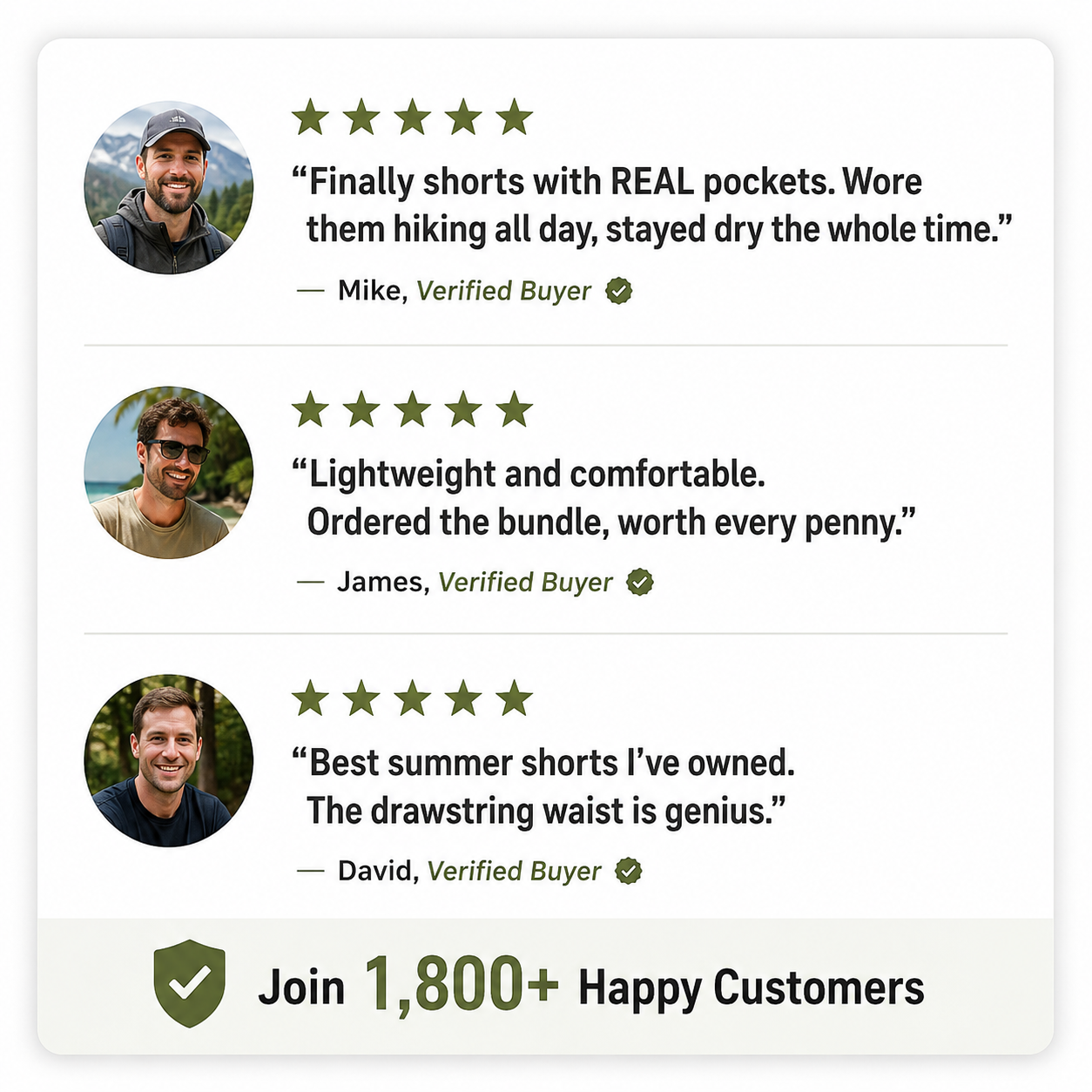 Camo cargo shorts customer reviews 5 star ratings