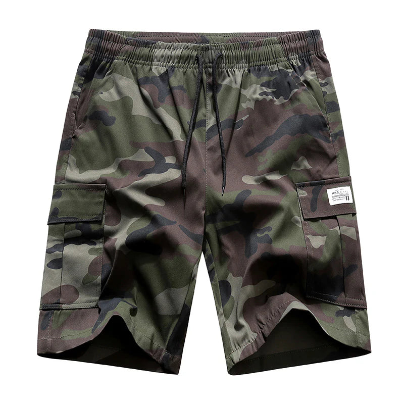 Men's Camo Cargo Shorts — Quick-Dry Lightweight Summer Shorts with 4 Pockets