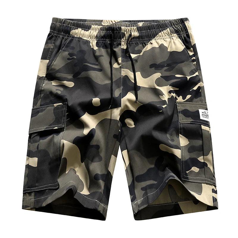 Men's Camo Cargo Shorts — Quick-Dry Lightweight Summer Shorts with 4 Pockets