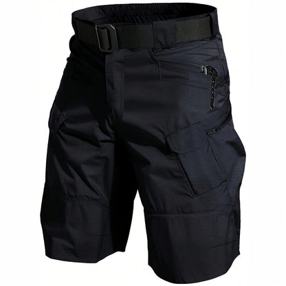 Men's Tactical Cargo Shorts - Multi-Pocket Straight-Leg Utility Shorts for Outdoor & Hiking (Belt Not Included)