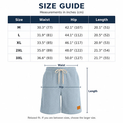 Men's Stretch Corduroy Drawstring Shorts