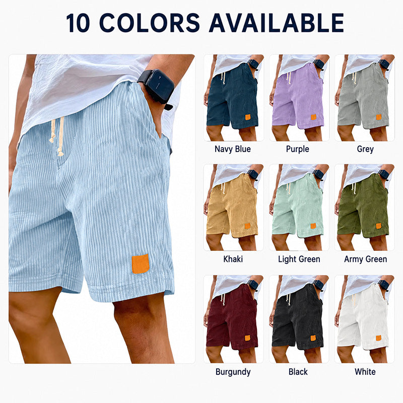 Men's Stretch Corduroy Drawstring Shorts