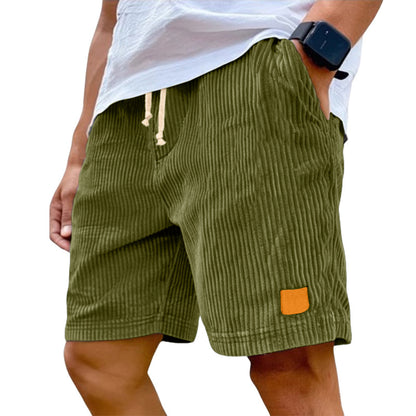 Men's Stretch Corduroy Drawstring Shorts