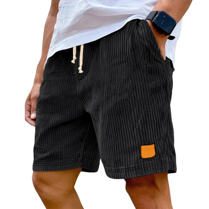Men's Stretch Corduroy Drawstring Shorts