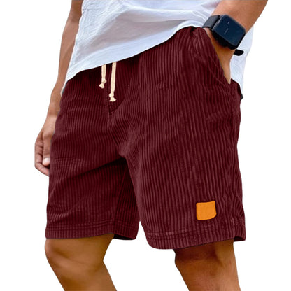 Men's Stretch Corduroy Drawstring Shorts