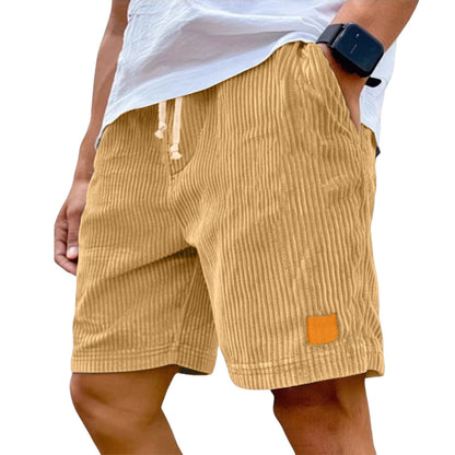 Men's Stretch Corduroy Drawstring Shorts