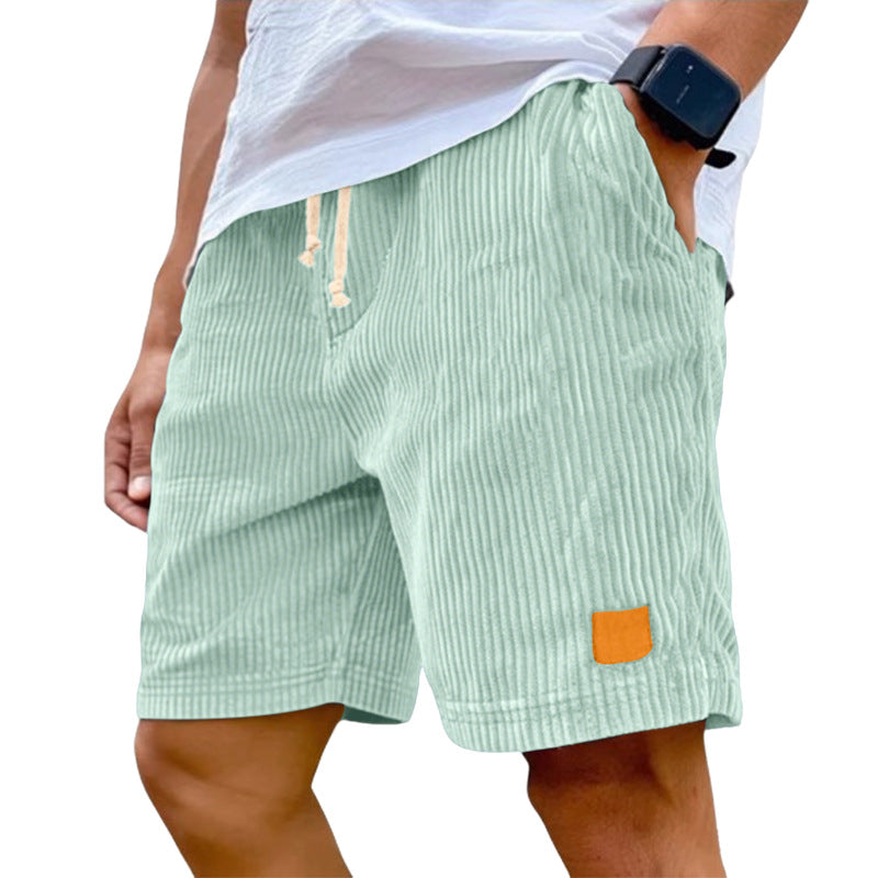 Men's Stretch Corduroy Drawstring Shorts