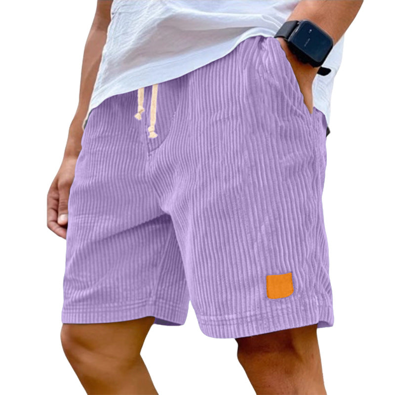 Men's Stretch Corduroy Drawstring Shorts