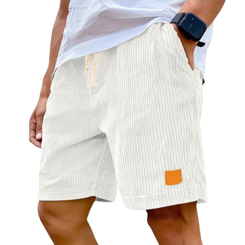 Men's Stretch Corduroy Drawstring Shorts