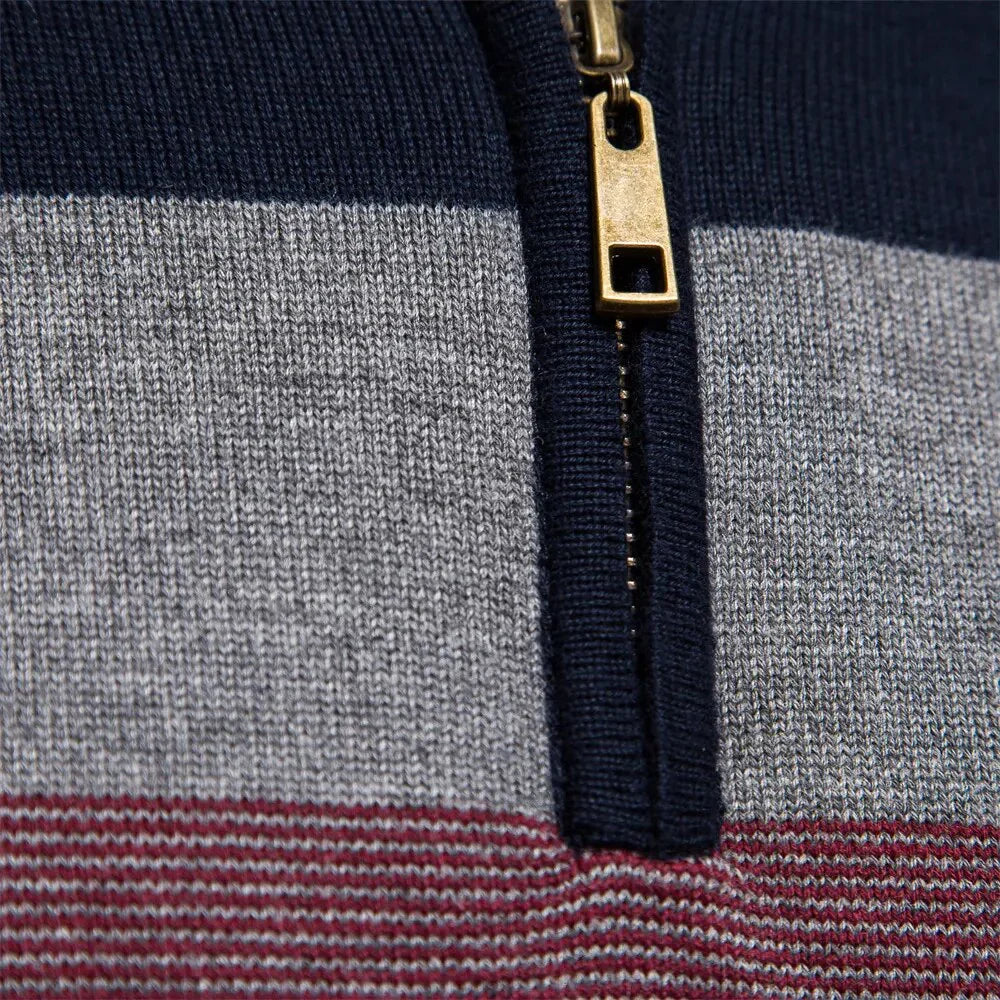 Quarter Zip Stand Collar Men’s Pullover