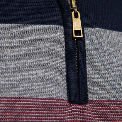 Quarter Zip Stand Collar Men’s Pullover