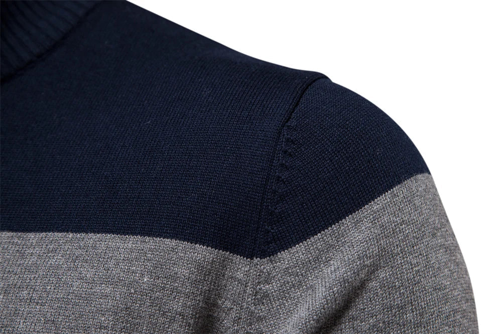 Quarter Zip Stand Collar Men’s Pullover