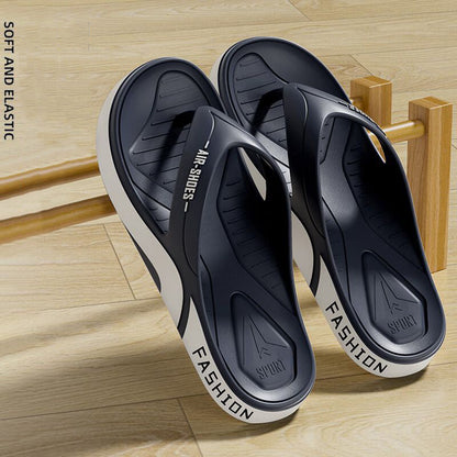 Men's Durable Non-Slip Flip-Flops | Soft Sole Casual Beach Slippers
