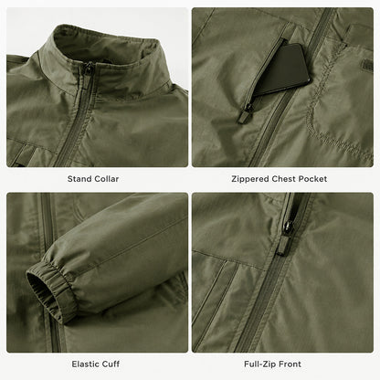 Men's Lightweight Nylon Utility Jacket