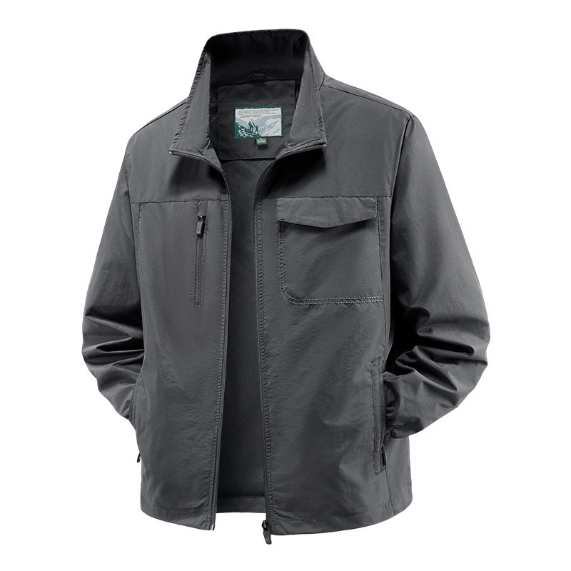 Men's Lightweight Nylon Utility Jacket