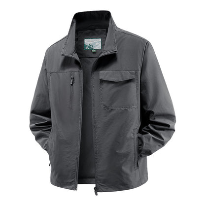 Men's Lightweight Nylon Utility Jacket