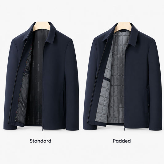 Men's Classic Collared Zip Jacket
