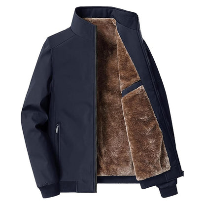 Men's Insulated Stand Collar Jacket – Padded or Fleece Lined