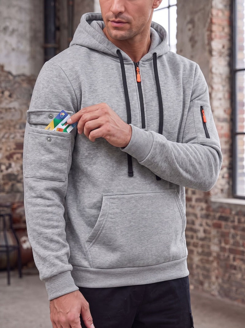 Men's Quarter-Zip Utility Hoodie
