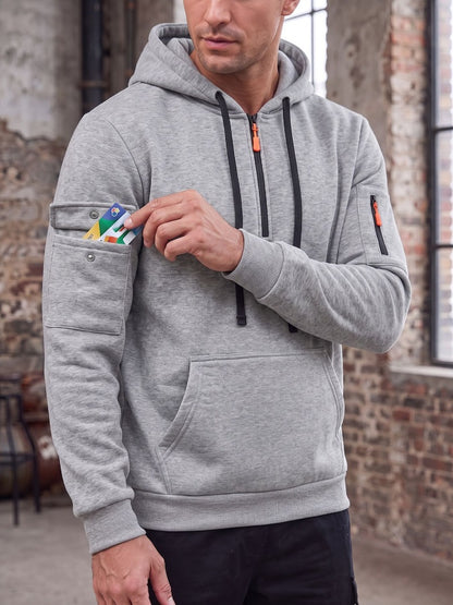 Men's Quarter-Zip Utility Hoodie