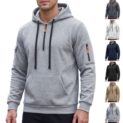 Men's Quarter-Zip Utility Hoodie