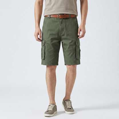 Men’s Pure Cotton Multi-Pocket Cargo Shorts